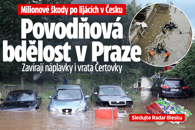 Lijáky v Česku: Milionové škody, na velkou vodu se chystá Praha