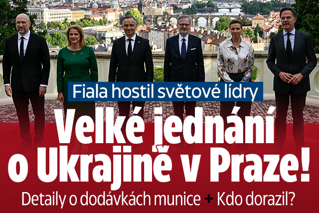 Velké jednání o pomoci Ukrajině v Praze