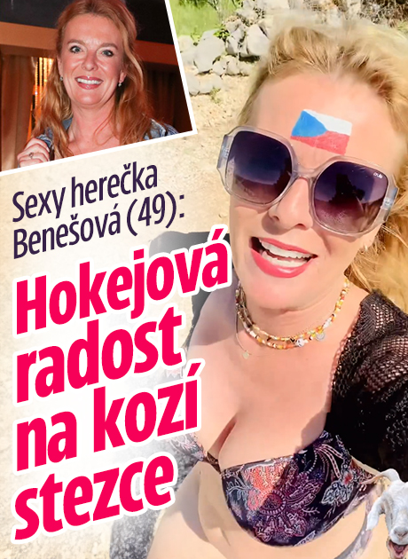 Sexy herečka Benešová (49): Hokejová radost na kozí stezce